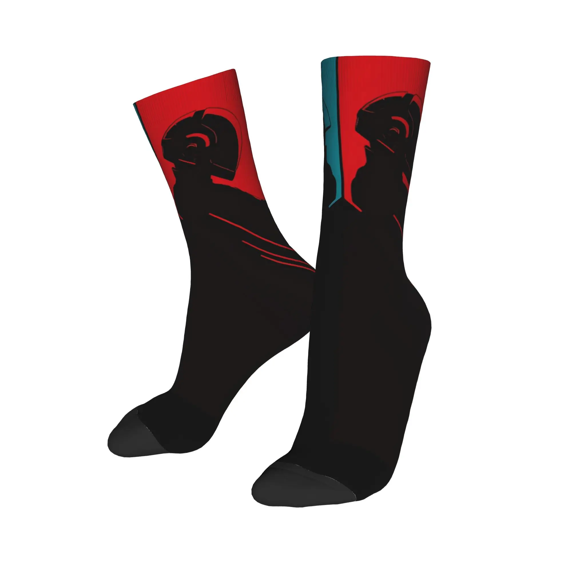 Daft Punk Rock Band Autumn Skateboard Non-Slip Soft Socks