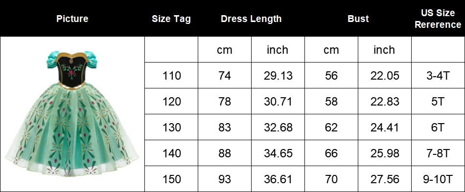 Disney Princess Dress For Girl Elsa Anna Rapunzel Costume Kid Birthday Party Clothes Carnival Cosplay Frozen1/2 Cinderella