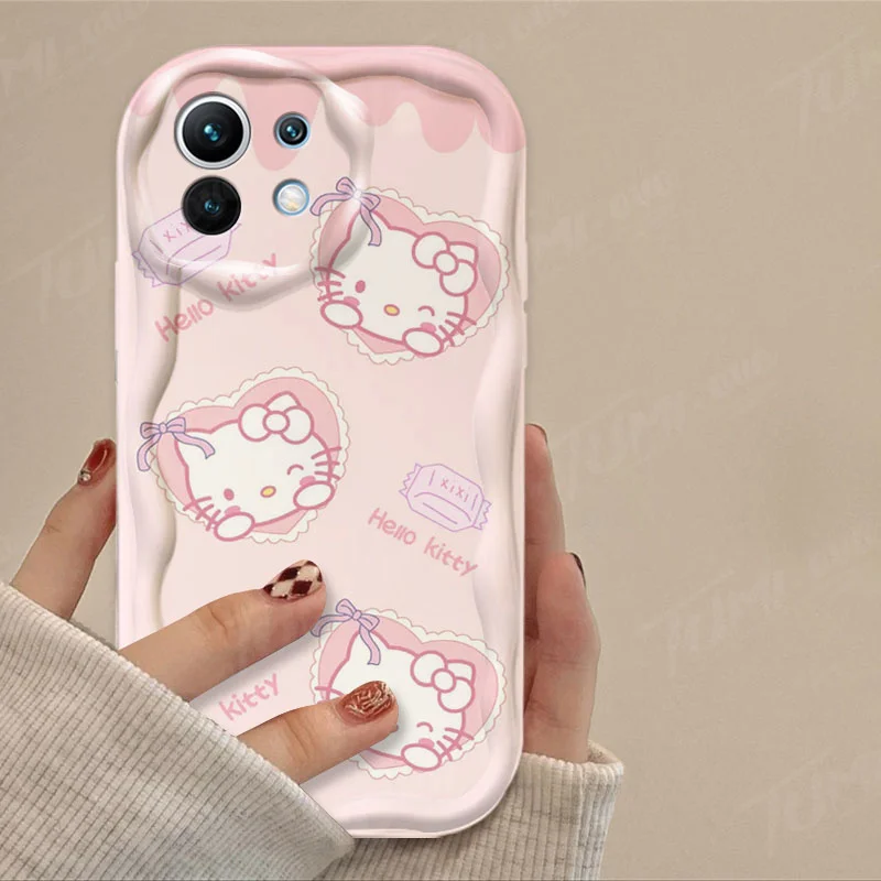 thumbnail image 1 of Funda de Hello Kitty Cinnamoroll Wave para Xiaomi Mi 13T Pro 12T 11 Lite 5G NE 11i 12 13 10T 10i POCO X3 Pro NFC X4 GT X6 X5 F3 F4 F5, 1 of 5