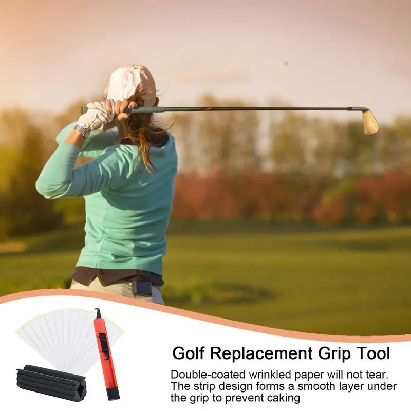 Professional Golf Club Grip Kit Tape Strips Vise Clamp Fixtures Regripping Club Cover Removal Repair Tool Set Replacement 2