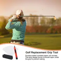Professional Golf Club Grip Kit Tape Strips Vise Clamp Fixtures Regripping Club Cover Removal Repair Tool Set Replacement 2