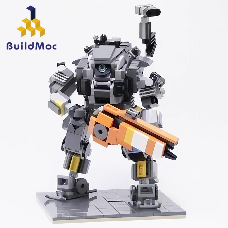 Buildmoc Titanfall 2 Ion-Class Titan Mecha Robot Building Blocks Set Battle Scorch Soldiers Mattoni Gioco Giocattolo Bambini Regali Di Natale