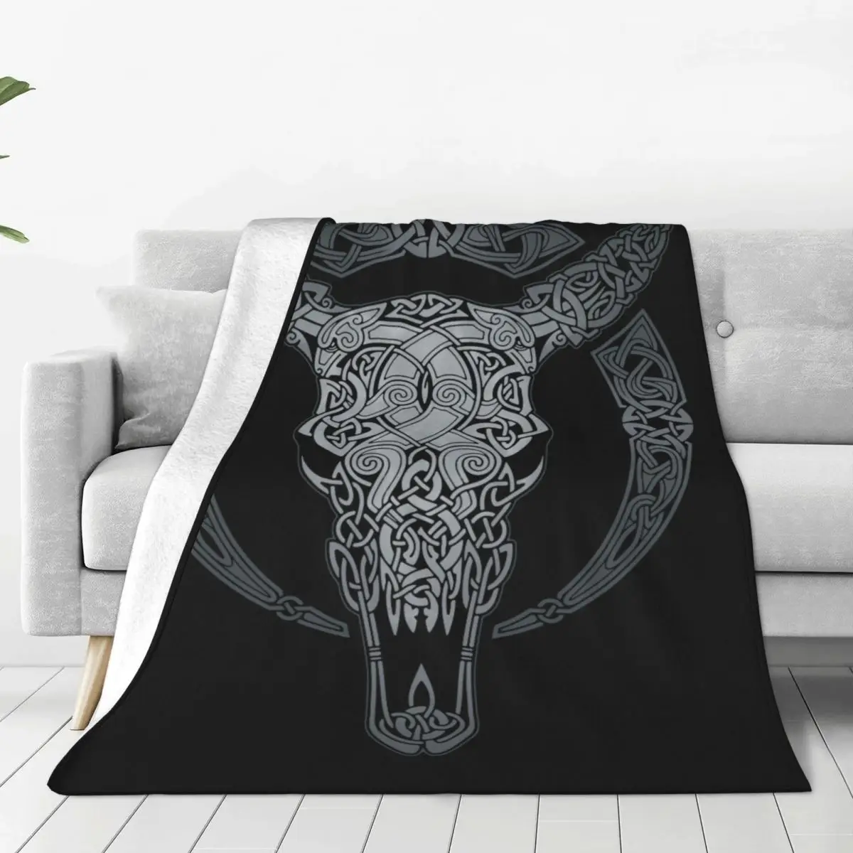 

Jotunheimr Vikings Valhalla Odin Blanket Cover Fleece Lightweight Thin Throw Blankets for Bedding Couch Bedroom Quilt