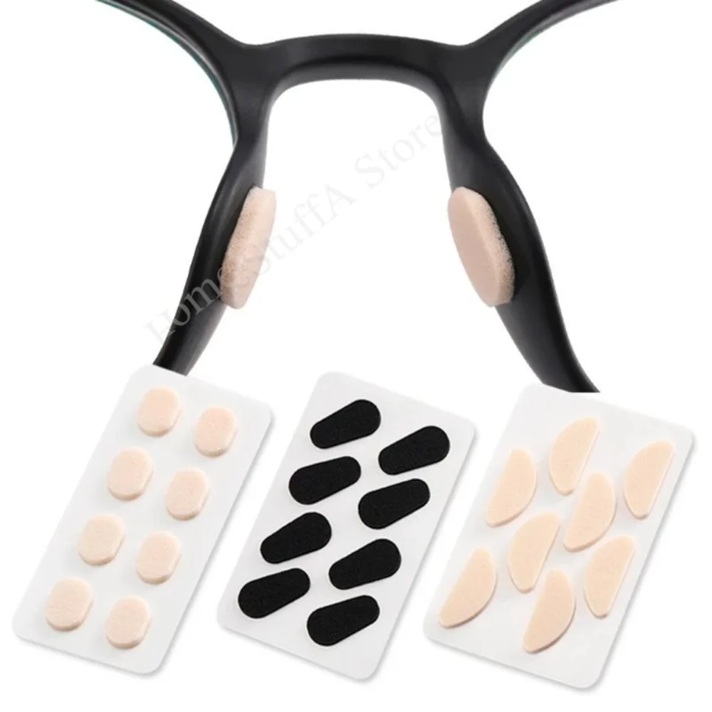 

40pc Thin EVA Sponge Eyeglasses Nosepads Self Adhesive Soft Foam Non-slip Glasses Nose Bridge Pads Eyeglass Nose Protector Pads