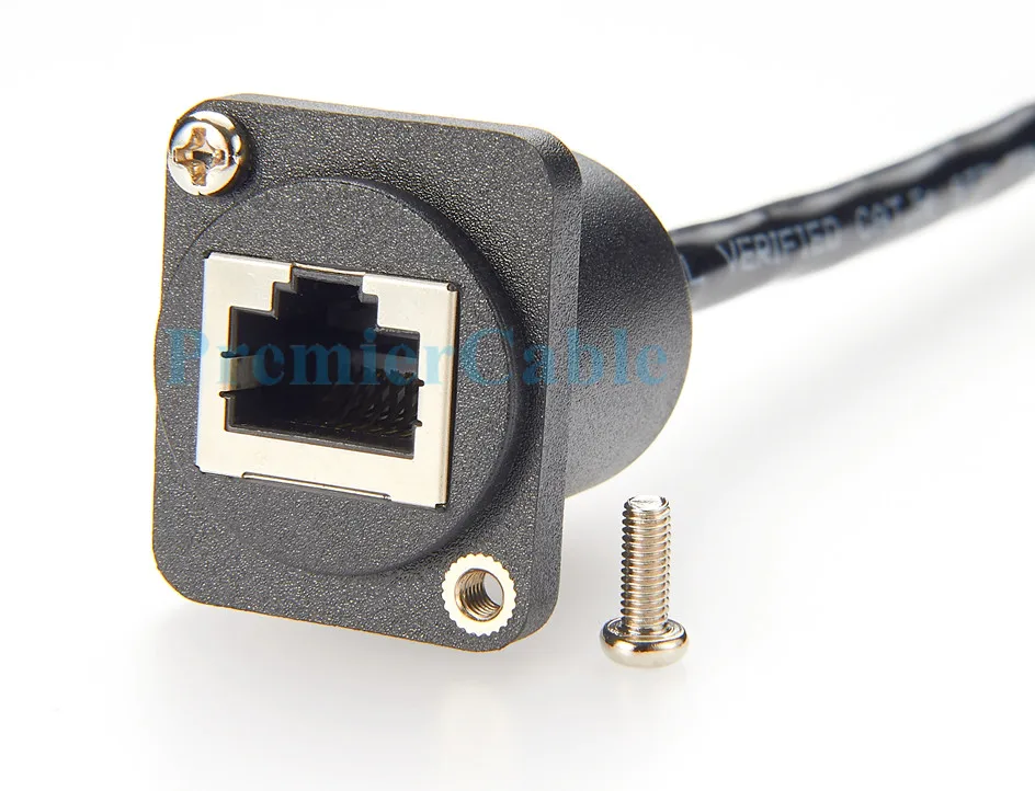 D Typ RJ45 8P8C Buchse für schalttafelmontage auf lötfreies Klemmenblockkabel, RJ45-Ethernet-zu-Federpress-Klemmenkabel für CAT5/6/7 – Detail 6