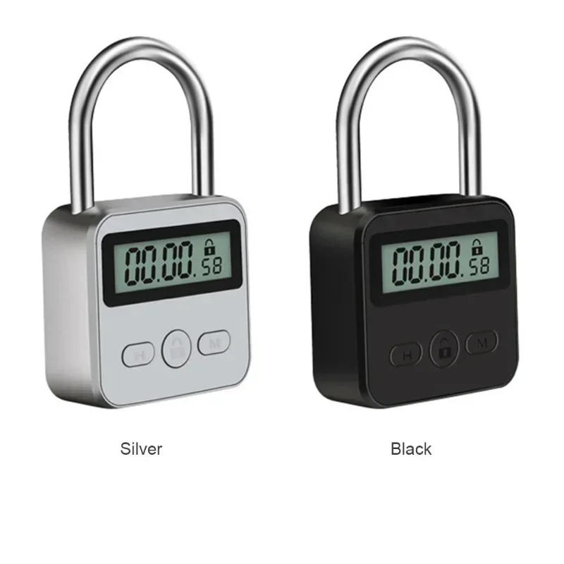 Multifunctional LCD Display Time Lock Waterproof USB Rechargeable Temporary Timer Padlock Smart Time Lock for Travel and More electronic lock smart lock