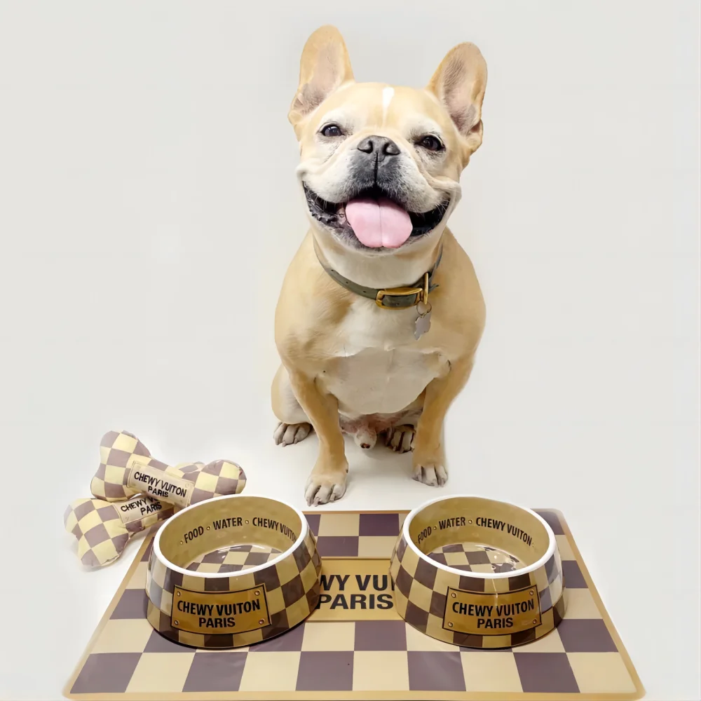 louis vuitton dog food mat