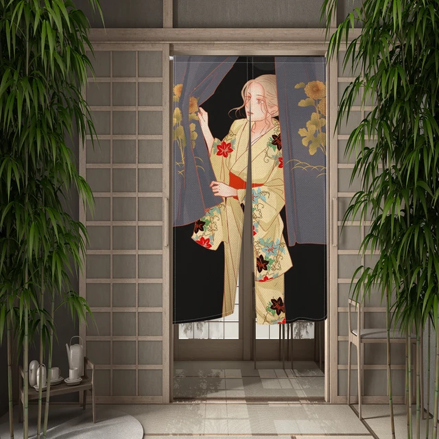 rideau japonais occultant geisha 2