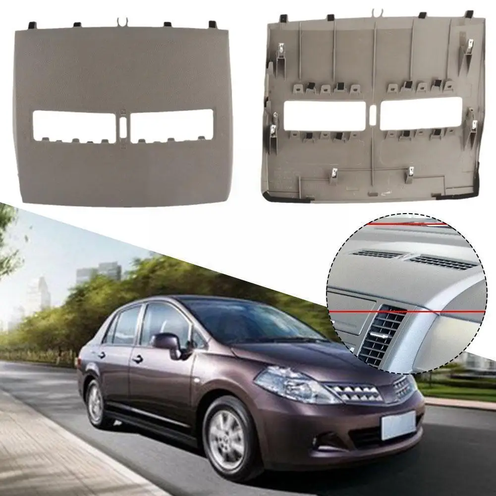 for Nissan Tiida 2005 - 2011 Car Finisher-Instrument Shell Dashboard Cover Front Middle Vents Air Outlet Panel Conditioner E8O3