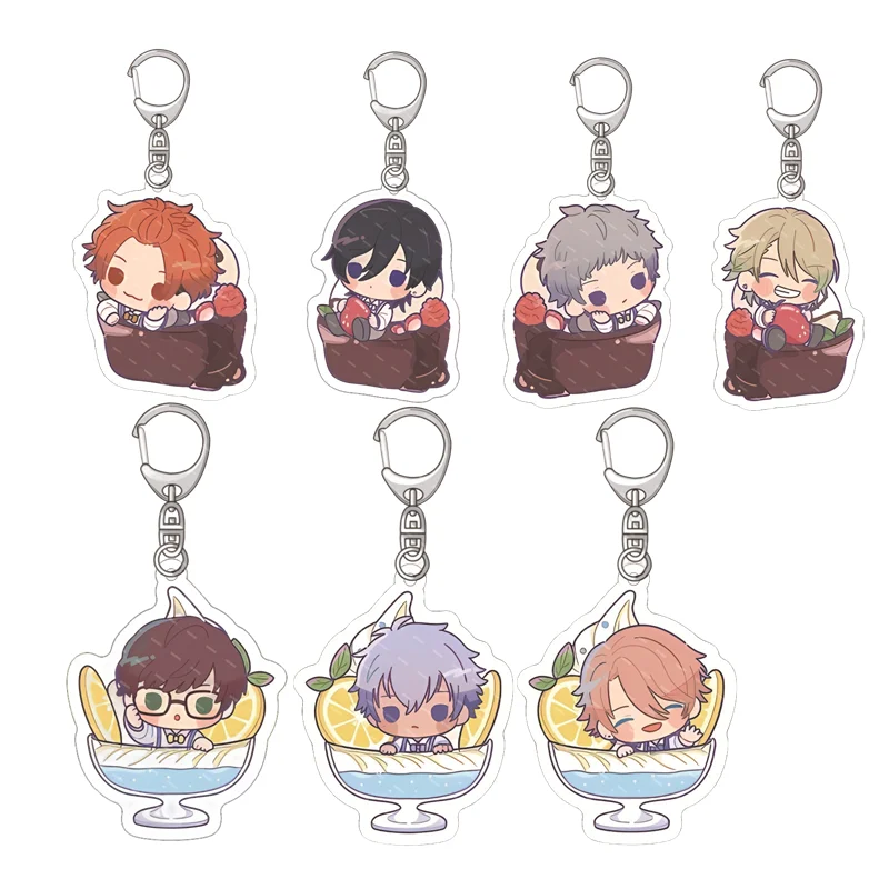 

Cute Q-version Anime B-PROJECT Cartoon Fudou Akane Shingari Miroku Pendant Keychain Cosplay Accessories Key Ring Jewelry Gifts