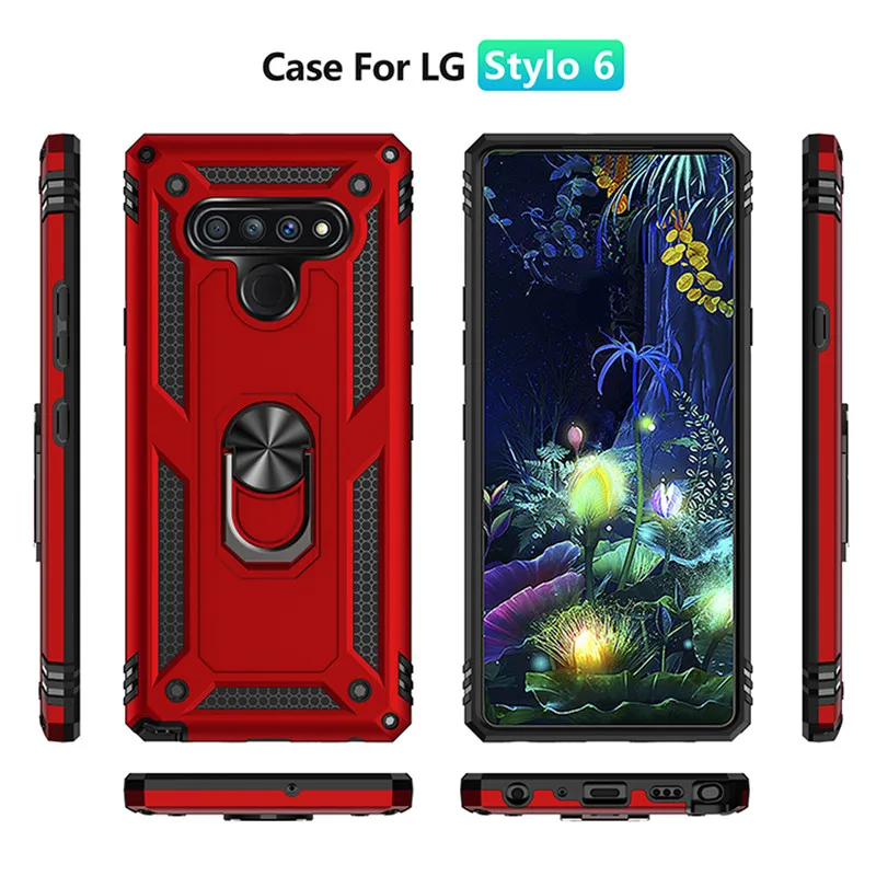 Stylo Case Near Me For LG Stylo Case Shockproof Car Magnetic Ring