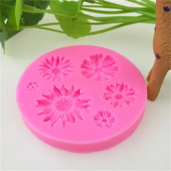 3D Flower Silicone Molds Fondant Craft Cake Candy Chocolate Sugarcraft Ice Pastry Baking Tool Mould 2