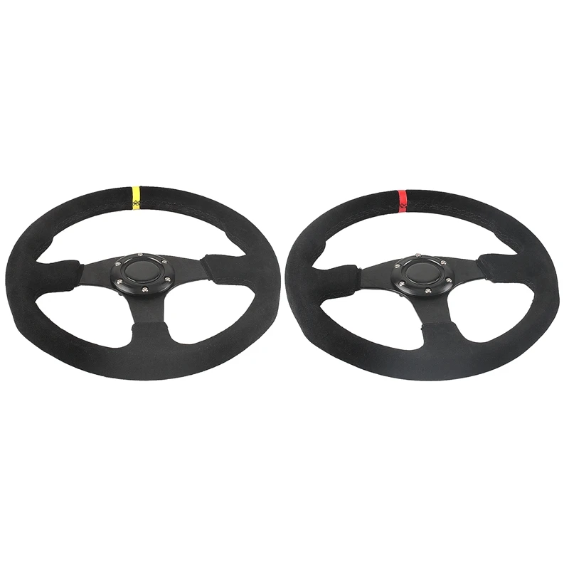 

Universal 14 Inch 350Mm Car Racing Deep Corn Drifting Steering Wheel