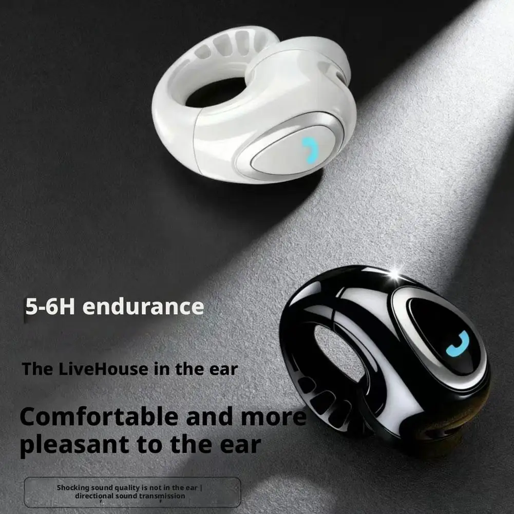 Open-Ear Wireless Bluetooth Earbuds with Noise Reduction and Long Battery Life