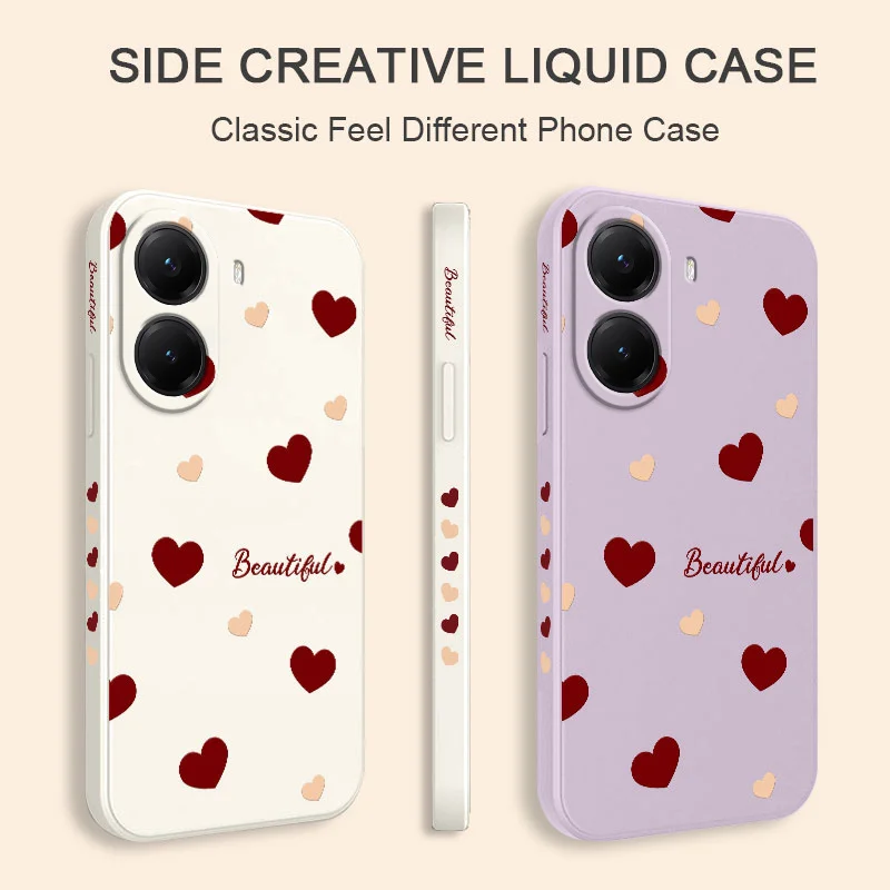 Red Heart Silicone Soft Phone Case