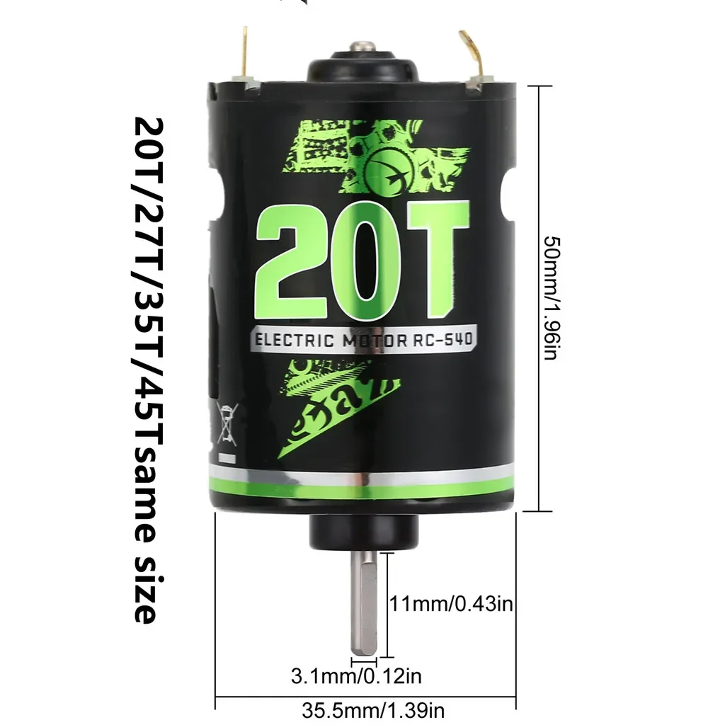 Moteur RC 35T/45T/20T/27T avec ESC 320A - Voiture Électrique