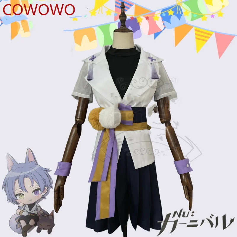 

COWOWO Nu: Carnival Kuya Childhood cosplay costume Cos Game Anime Party Uniform Hallowen Play Role Clothing New Full Set Dress