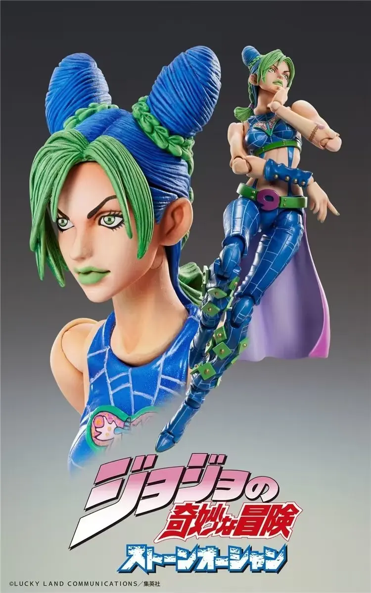 thumbnail image 1 of JOJO's Bizarre Adventure Jolyne Cujoh figura de acción de Anime móvil conjunta, juguetes de PVC, colección de muñecas de dibujos animados, 1 of 4
