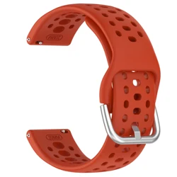 Silicone Sports Strap - 20mm Versatile Watch Band - Garmin Active 6 5 (Red)