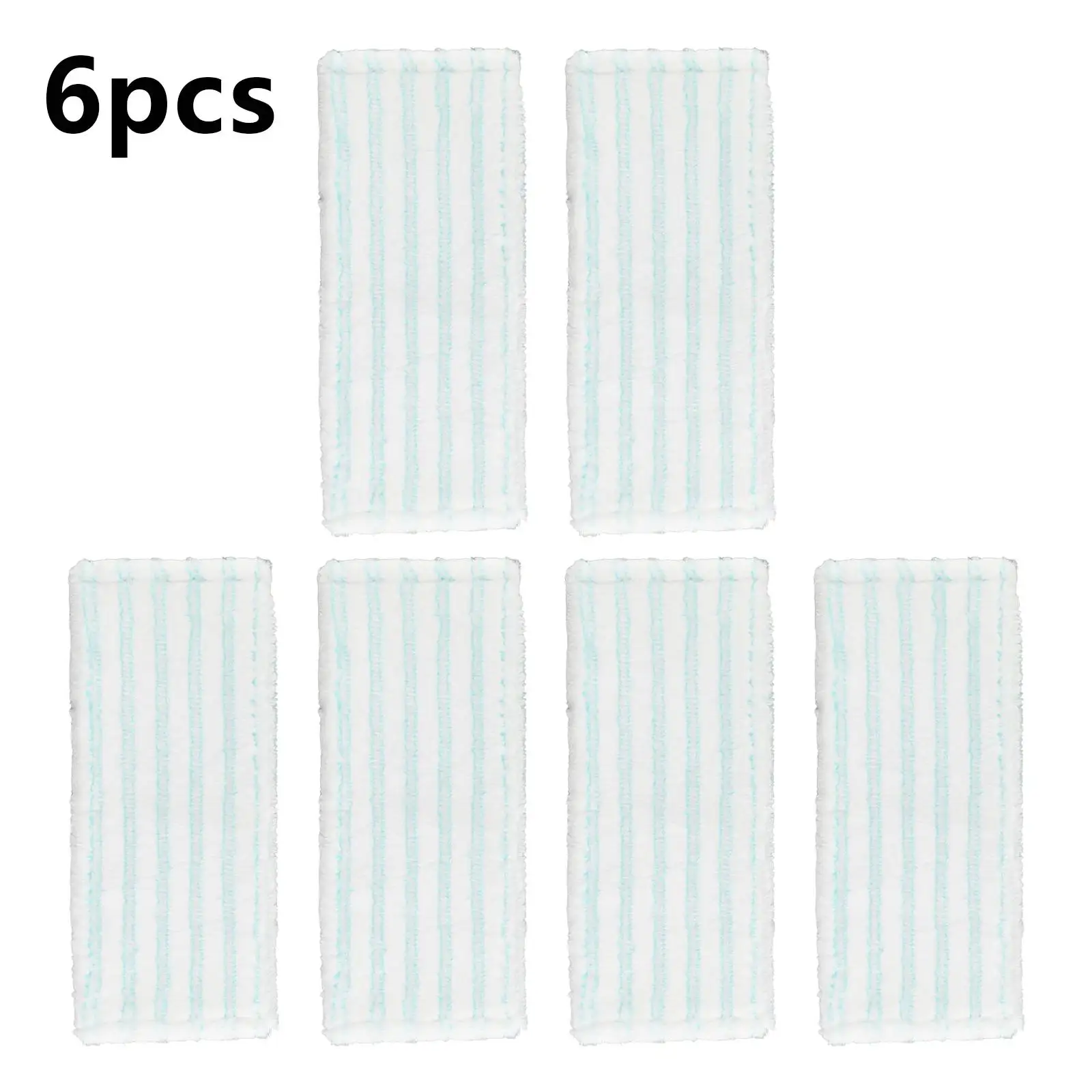 

2/6pcs Mop Covers For Leifheit Clean M Ergo Micro Du O Floor Mop 52120, 52121 Dry And Wet Usage Mop Cloths Pad