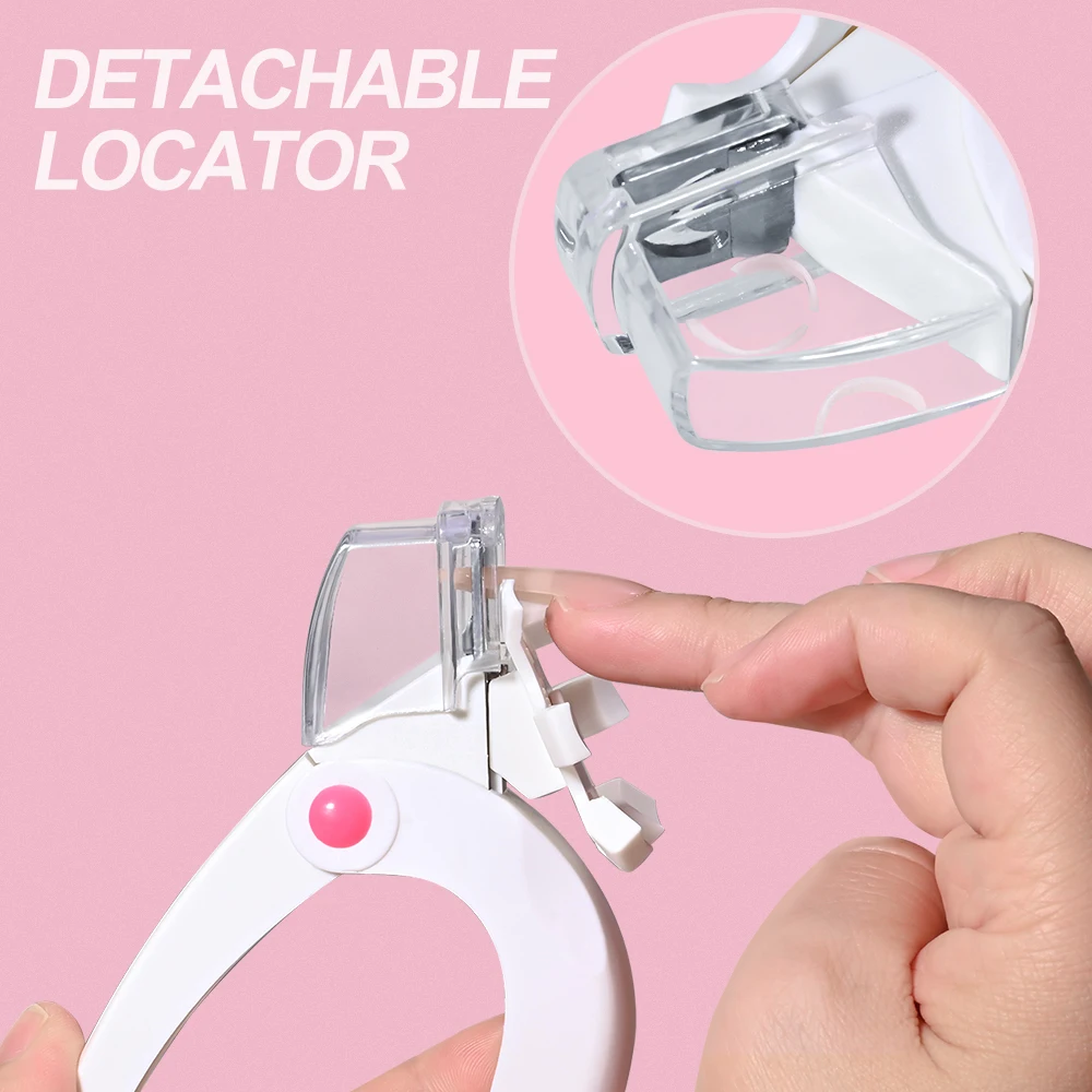 1Pcs Adjustable Acrylic Nail Clippers Sizer/Catcher Stainless Steel Nail Trimmer False Tips Cutter