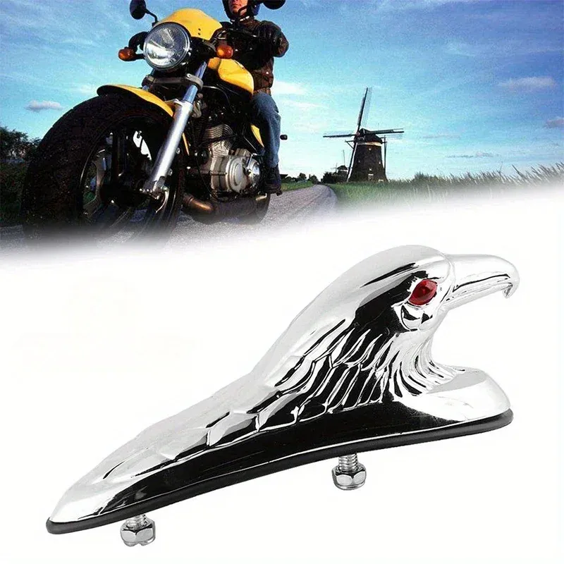 Motorcycle Eagle Head Decorative Mudguard Modified with Aluminum Chromium Plating