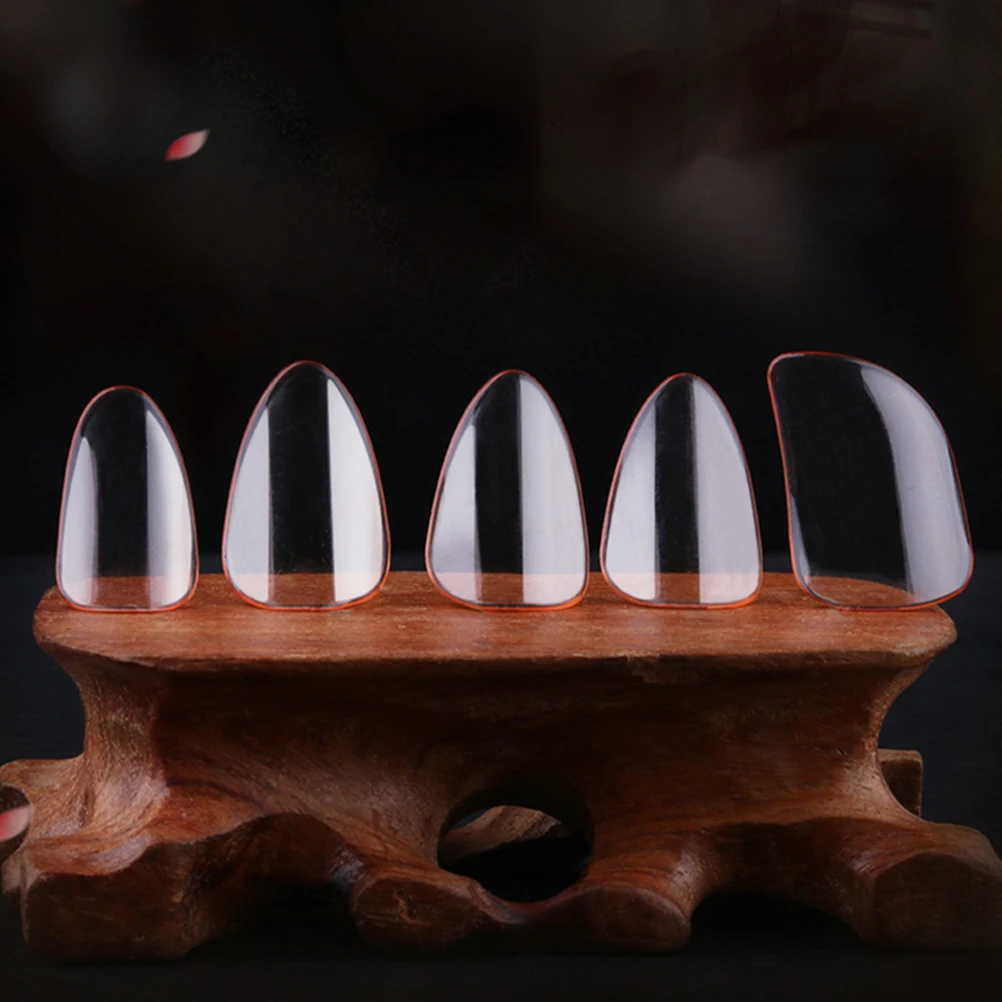 5pcs Guzheng Finger Picks Pipa Nails String Instrument Fingertip Protection Covers Practice Tools