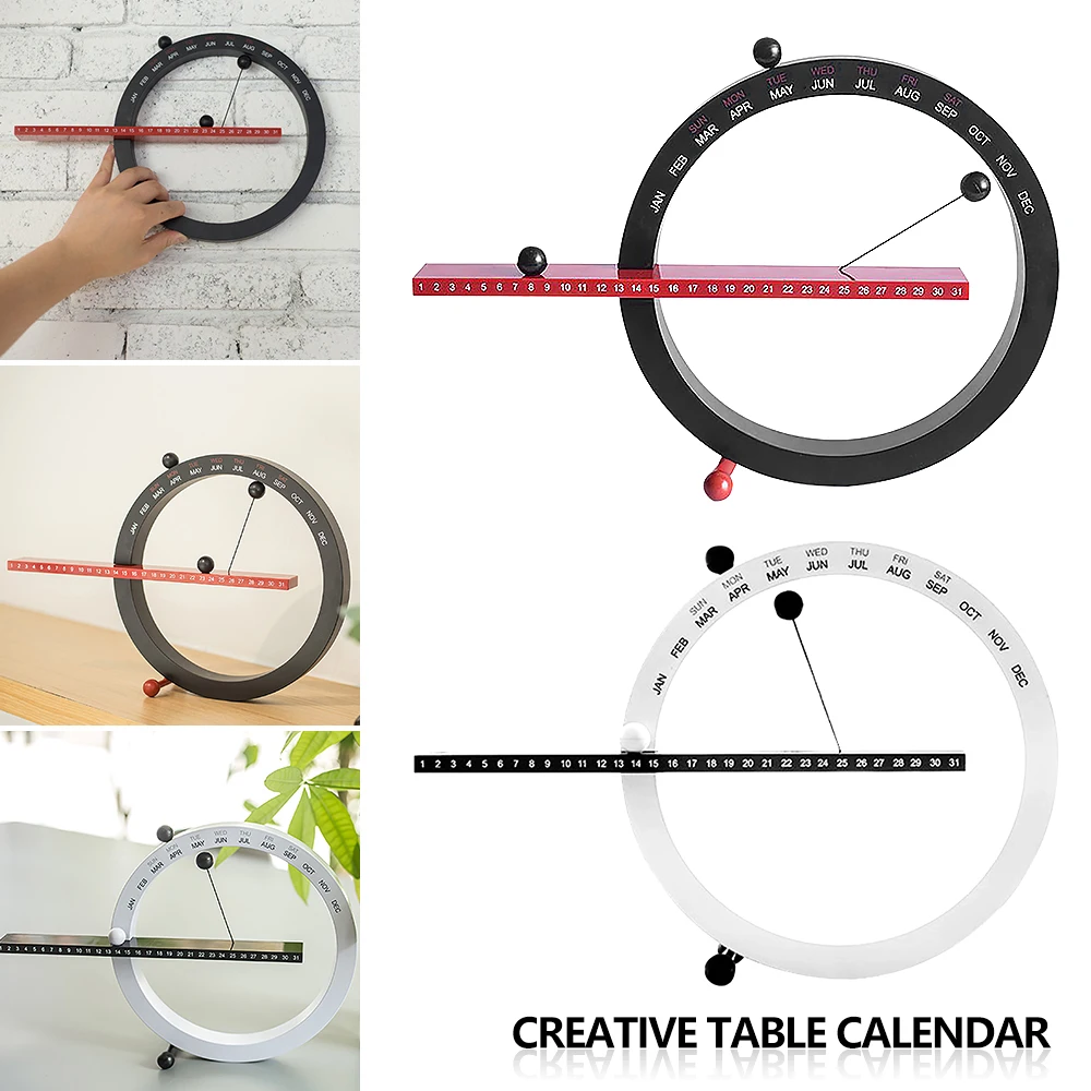 Magnetic Ball Clock Perpetual Wall Calendar Home Decor European Style digital clock table clock lcd digital clock digital desk clock digital table clock wall clocks