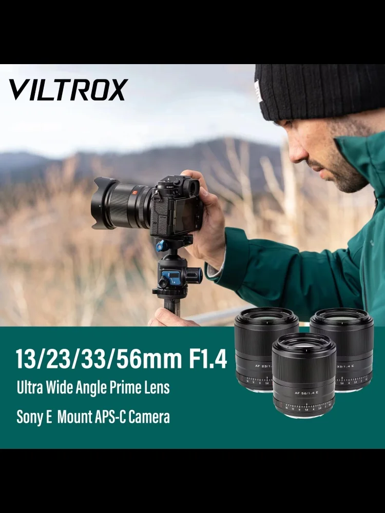 빌트록스 23mm 33mm 56mm F1.4 자동 초점 APS-C 프라임 렌즈 대구경  E A6400 A6600 ZV-E10 FX30 용 ™ 니콘