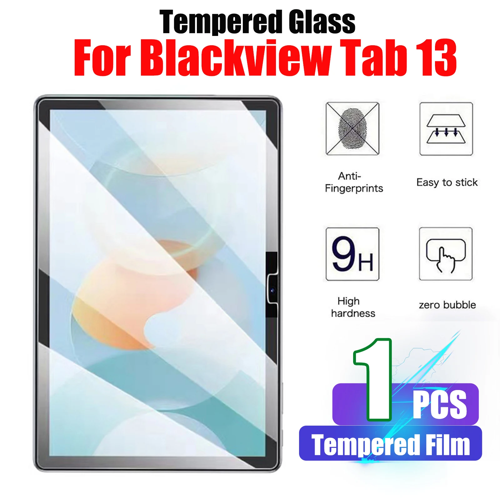 Premium Tempered Glass Screen Protector for Tablets - High-Definition Protective Film, 10.1 inch