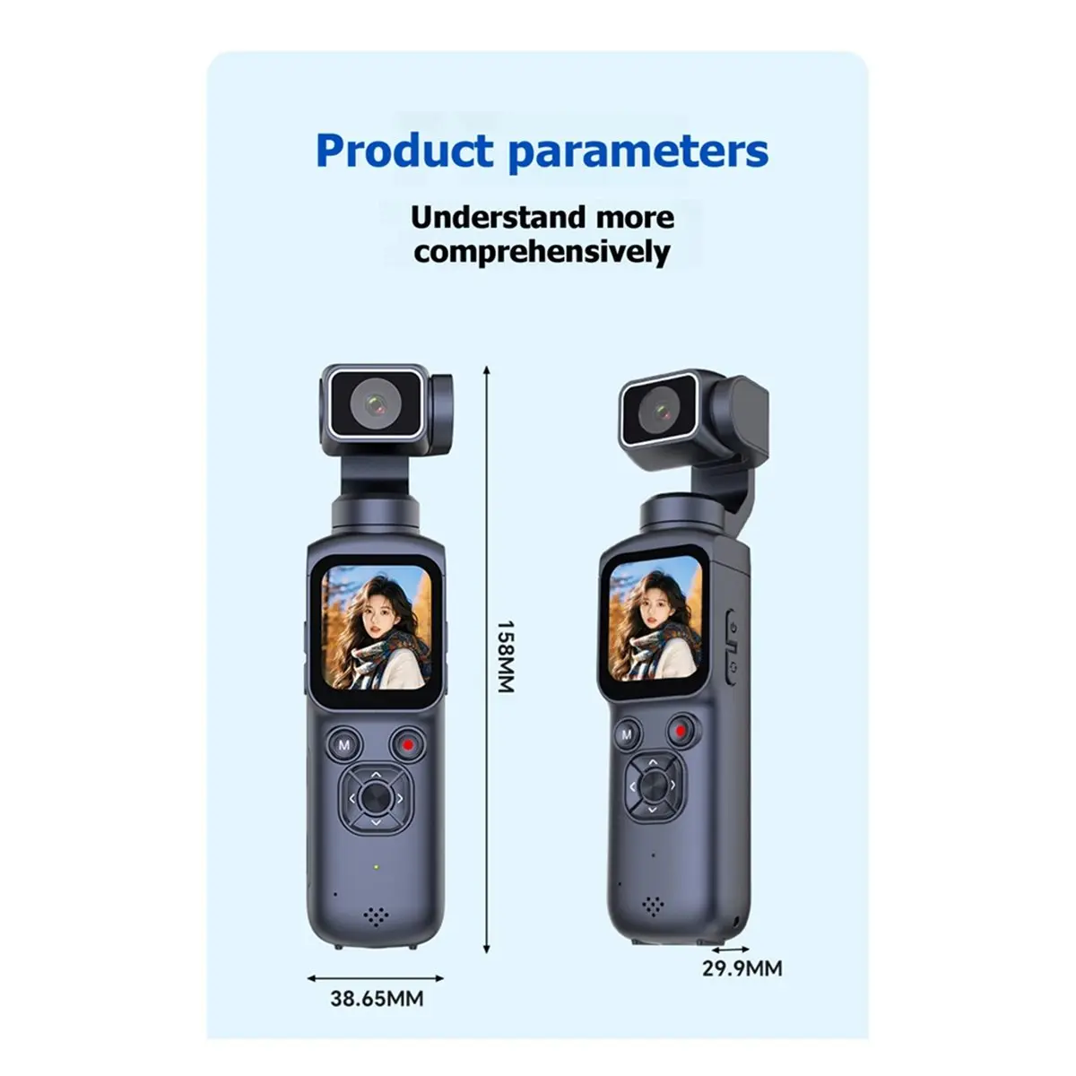N05R 4K WiFi 스포츠 액션 카메라 (리모컨 포함) 1.72인치 IPS 스크린 DV 비디오 레코더 64MP (사이클링, 오토바이, 브이로그용)