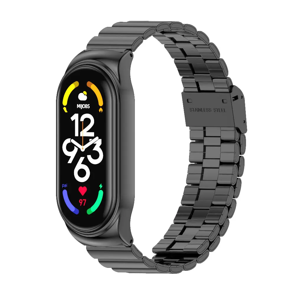 Elegant Stainless Steel Metal Strap Bracelet