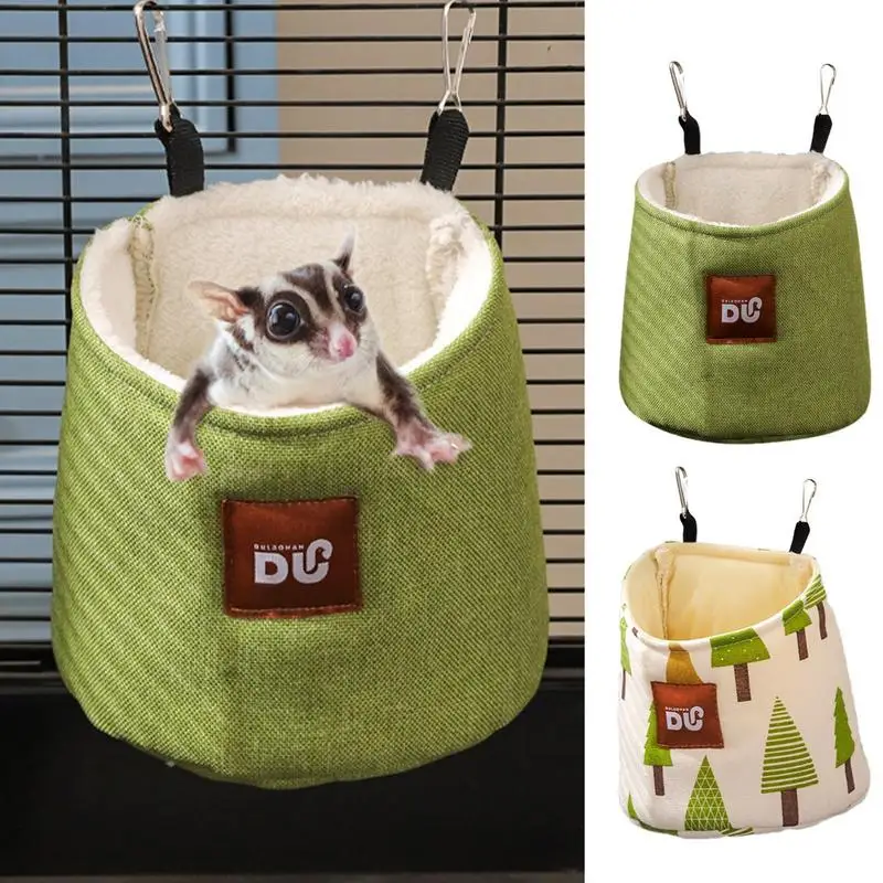 

Hamster Cage Bed Small Animal Nest Soft Comfort Winter Hammock Comfortable Gerbil Cage Hammock Small Animal Hamster Cage
