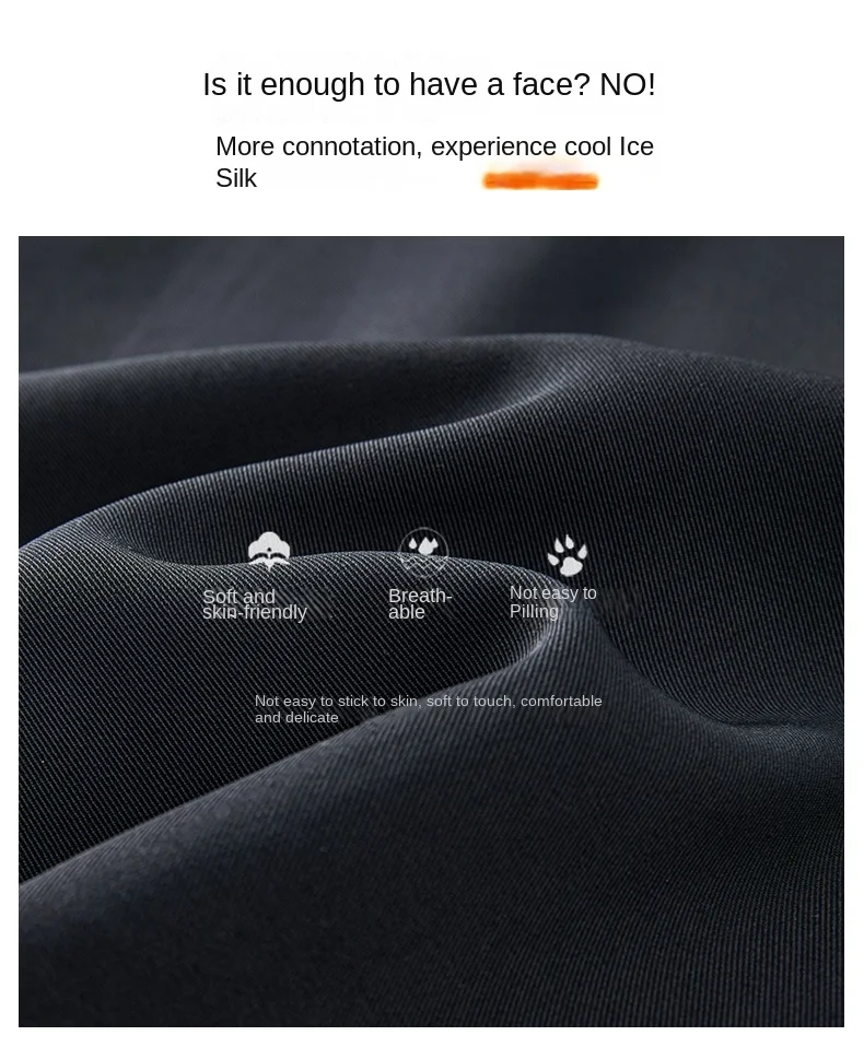Description Picture 5 of itemSummer New Large Size Men's Suit Pants Ice Silk Thin Casual Pants plus Size Quick-Drying Breathable Trousers Skinny Pants Loose