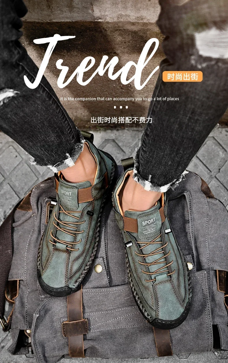 S7cbc109a2da94aa2a1b42a93e4cf3232w Handmade Breathable Leather Men Shoes Comfortable Casual Sneakers Plus Size