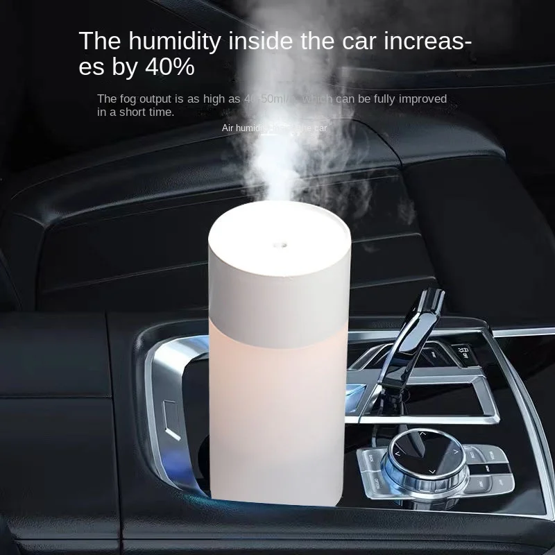 Car Humidifier Air Purifier Aromatherapy Locomotive Interior Atmosphere Lamp Odor Elimination Oxygen Bar Spray