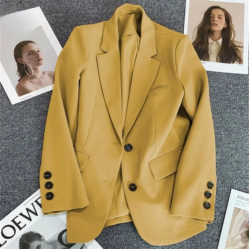 One-piece coat lemon yellow