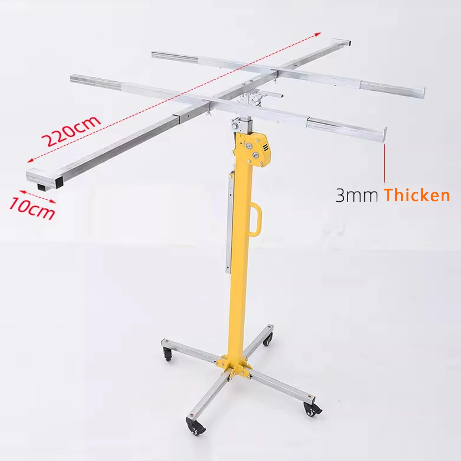 3-in-1 Multi-function Gypsum Board Lift 4m Lifting Height Portable Small Ceiling Tool Plate Lifter