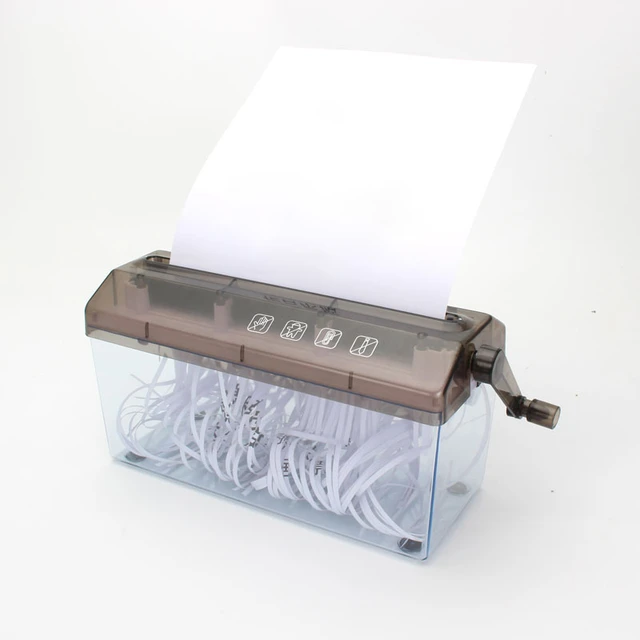 Auto Paper Shredder - Portable Mini Paper Shredder, A6 Document Cutter,  File Cutting Machine