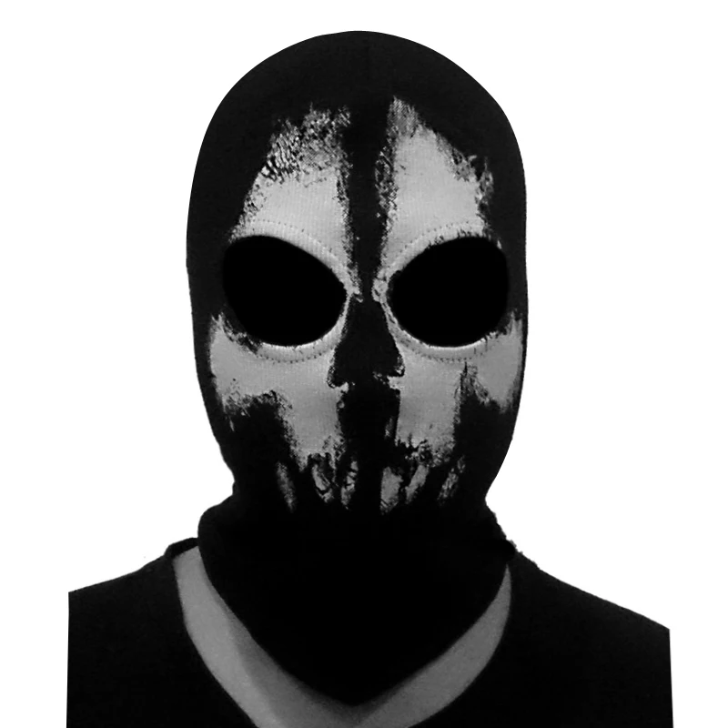 Call of Ghost Skull Gesichtsmaske Motorrad Outdoor Sturmhaube Helm Halloween Full Ghosts Print Motorrad Fahrrad Radfahren Wandern – Detail 1