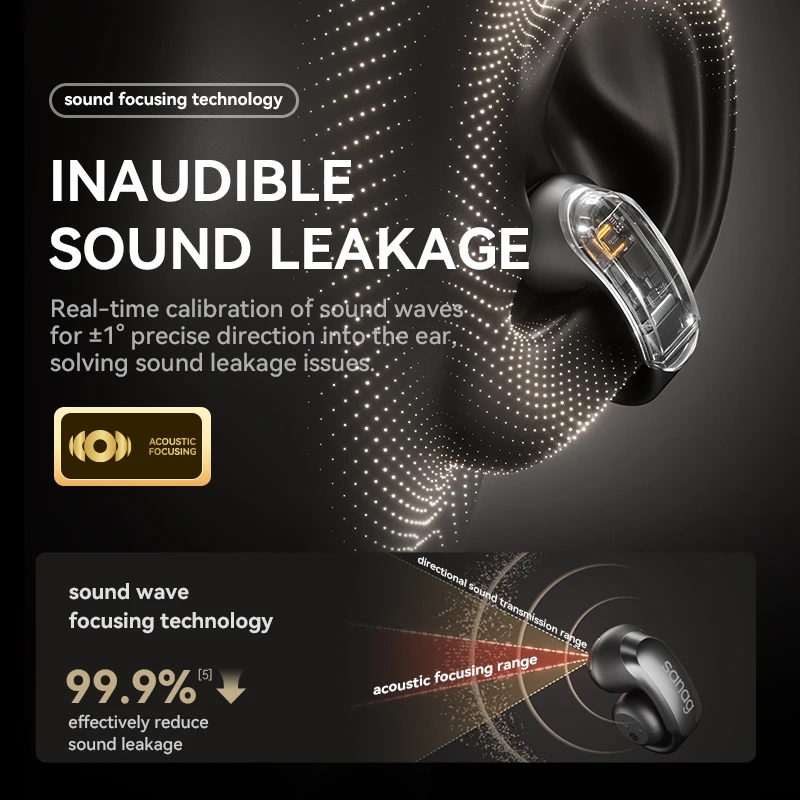 Sanag S9SAI Ear Clip OWS Earphones simultaneous interpretation Wireless Headphones bluetooth earbuds