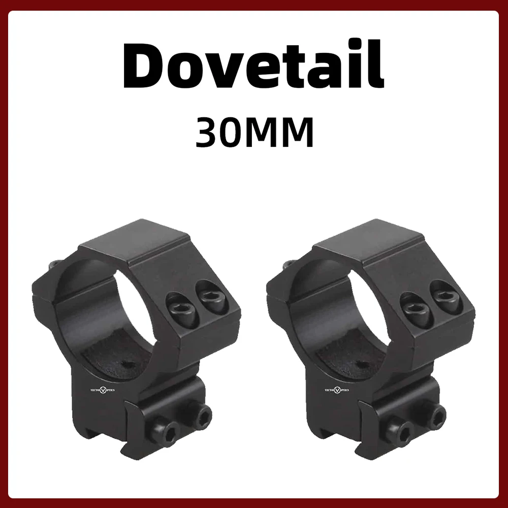Vector Optics 11mm Dovetail Ring Mount High Profile Low Profile for Rifle Scope Hunting Mount For 30mm Tube