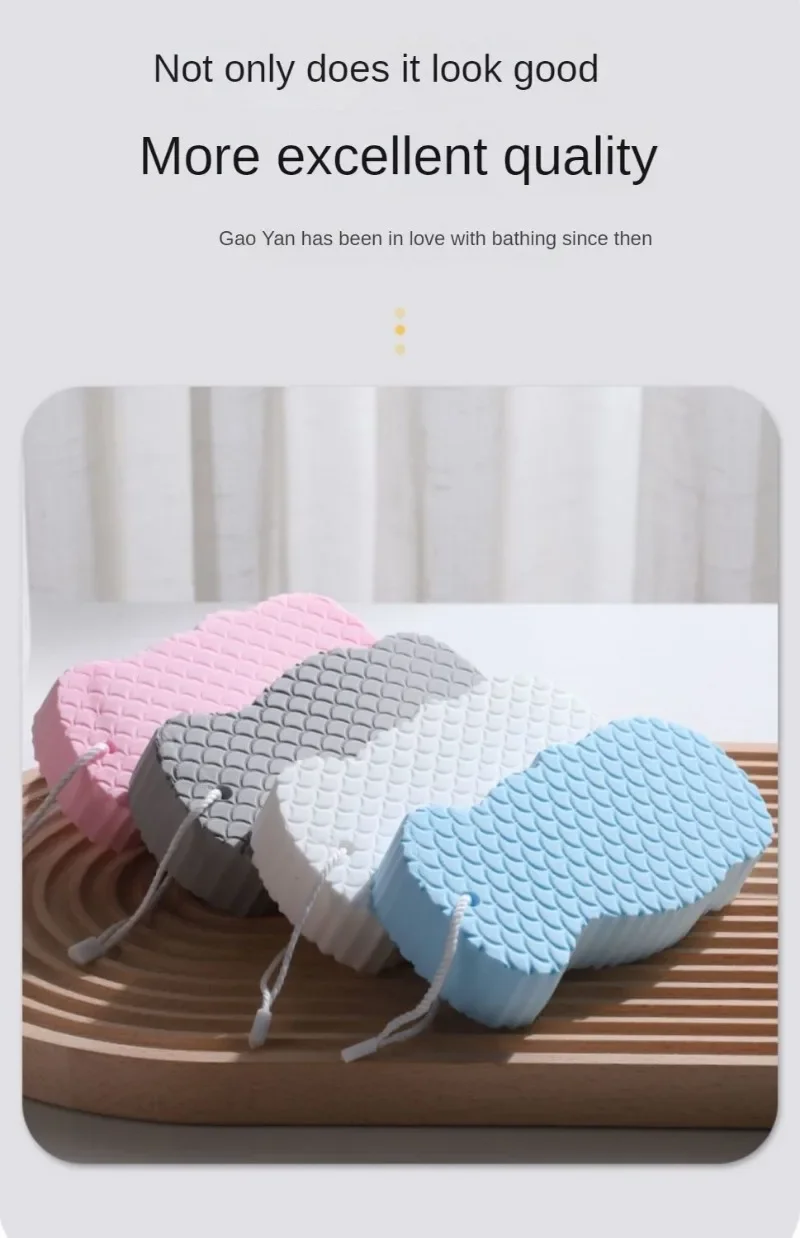 Description Picture 6 of itemEsponja Exfoliante Soft Sponge Body Scrubber for Baby Adults Bath Exfoliating Scrub Sponge Skin Cleaner Dead Skin Remover Tool