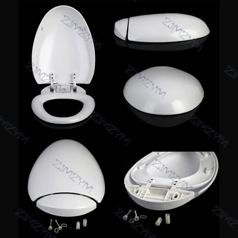 Egg-shaped Toilet Seat Cover For Household Old-fashioned Toilet Board Cover Slow-Close Seats Accessories toilet seat cover