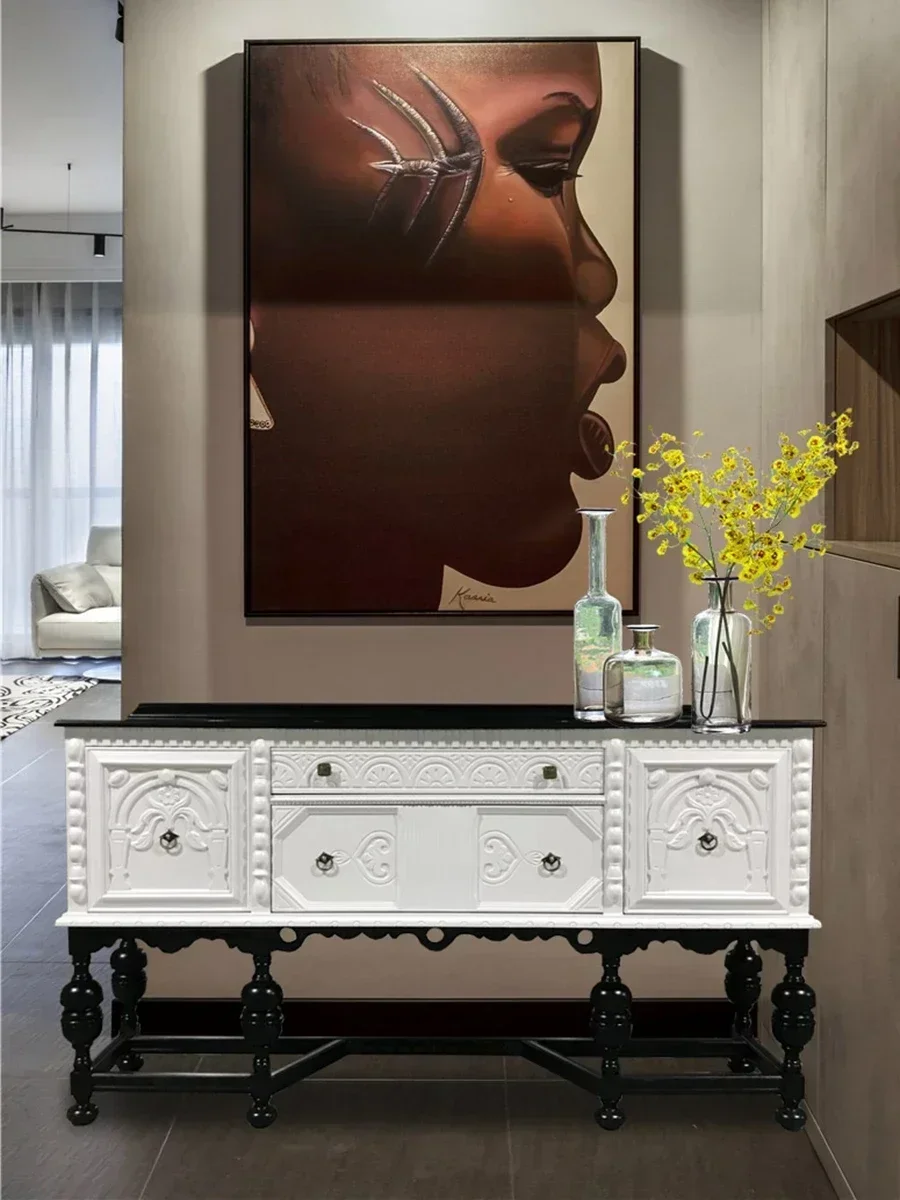 

Французский Ретро шкаф-сервант в американском и европейском стиле деревянный резной шкаф-сувенир