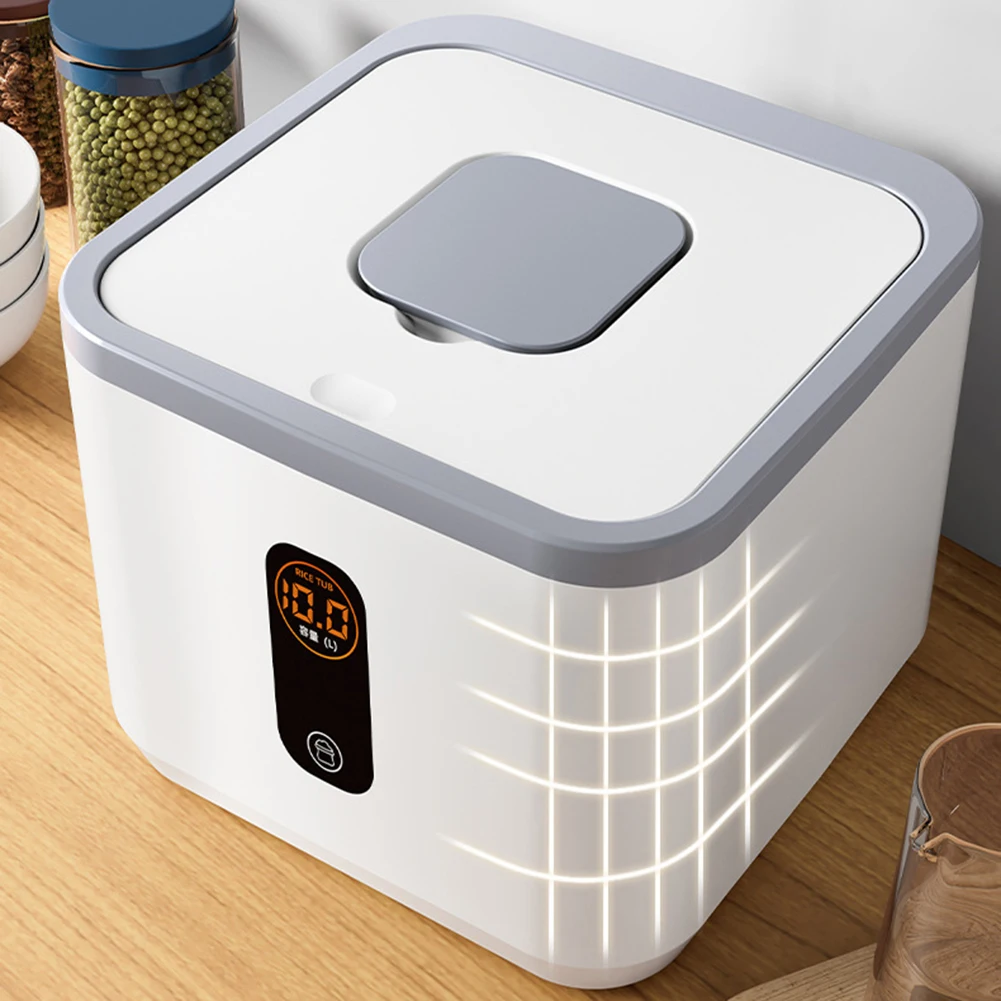 5KG Household Rice Dispenser with Measuring Cup Rice Airtight Storage Container Large Capacity for Kitchen Pantry Organization