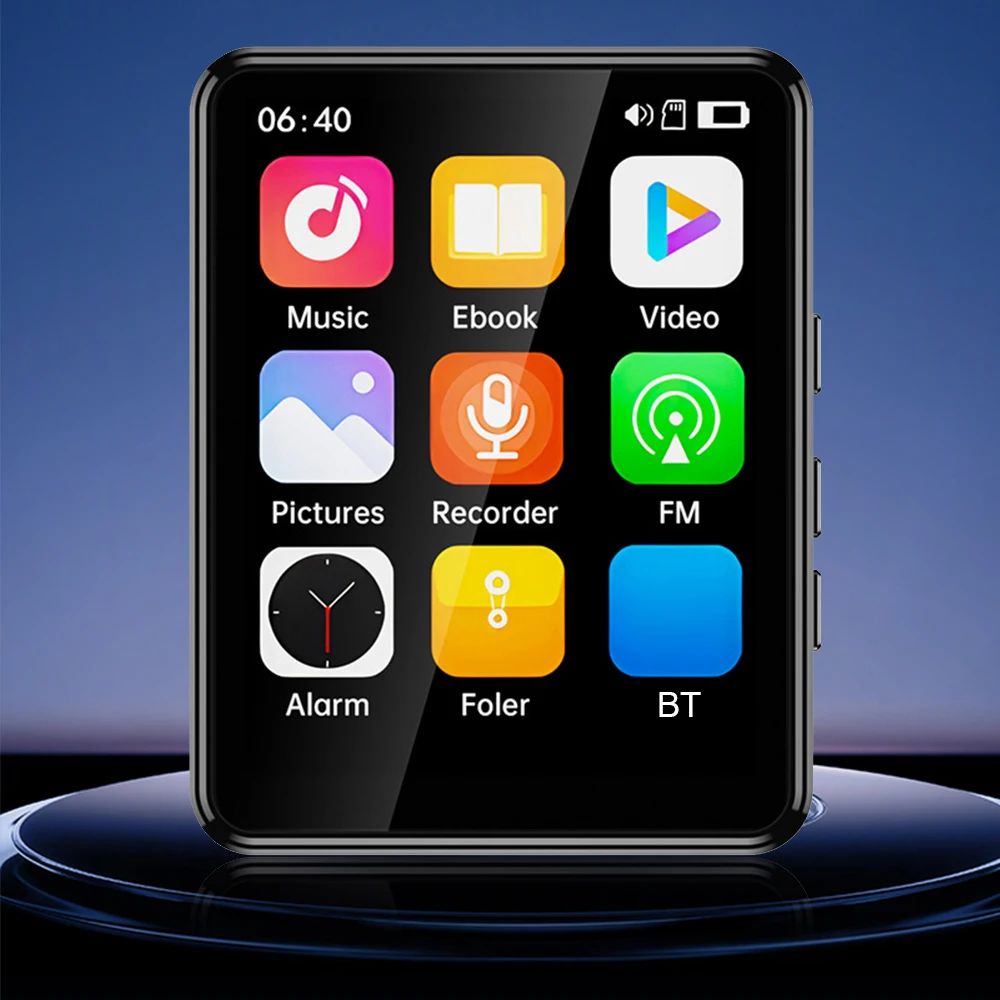 Ŀ ִ Bluetooth-Compatible5.3  ׷ ÷̾, MP3 ÷̾, FM   , 2.4 ġ ġũ, 16 GB, 32 GB, 64GB