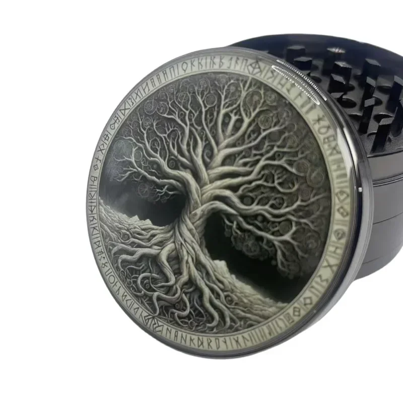 Boho Tree Herb Grinder nut spice grinder herb grinder pepper grinder herb spice grinder 4-layer Metal Spice Pepper Mill Mortar 50/63mm
