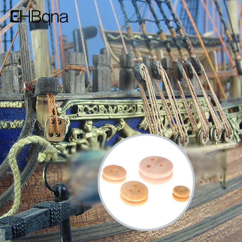 Wooden Model Ship Fittings Wooden Deadeye Pulley Model Building