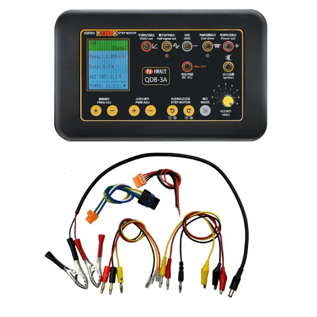 QDB 2A 3A 12~24V Ignition Coil Test Injector Tester Automobile Actuator Fault Detector Stepper Motor Instrument Diagnostic Tools 2
